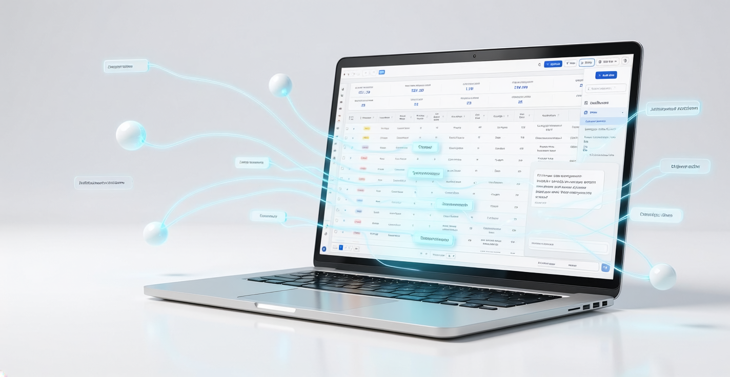 Firefly_Create a cinematic, ultra-modern product visualization of the Scout platform displaye 986709