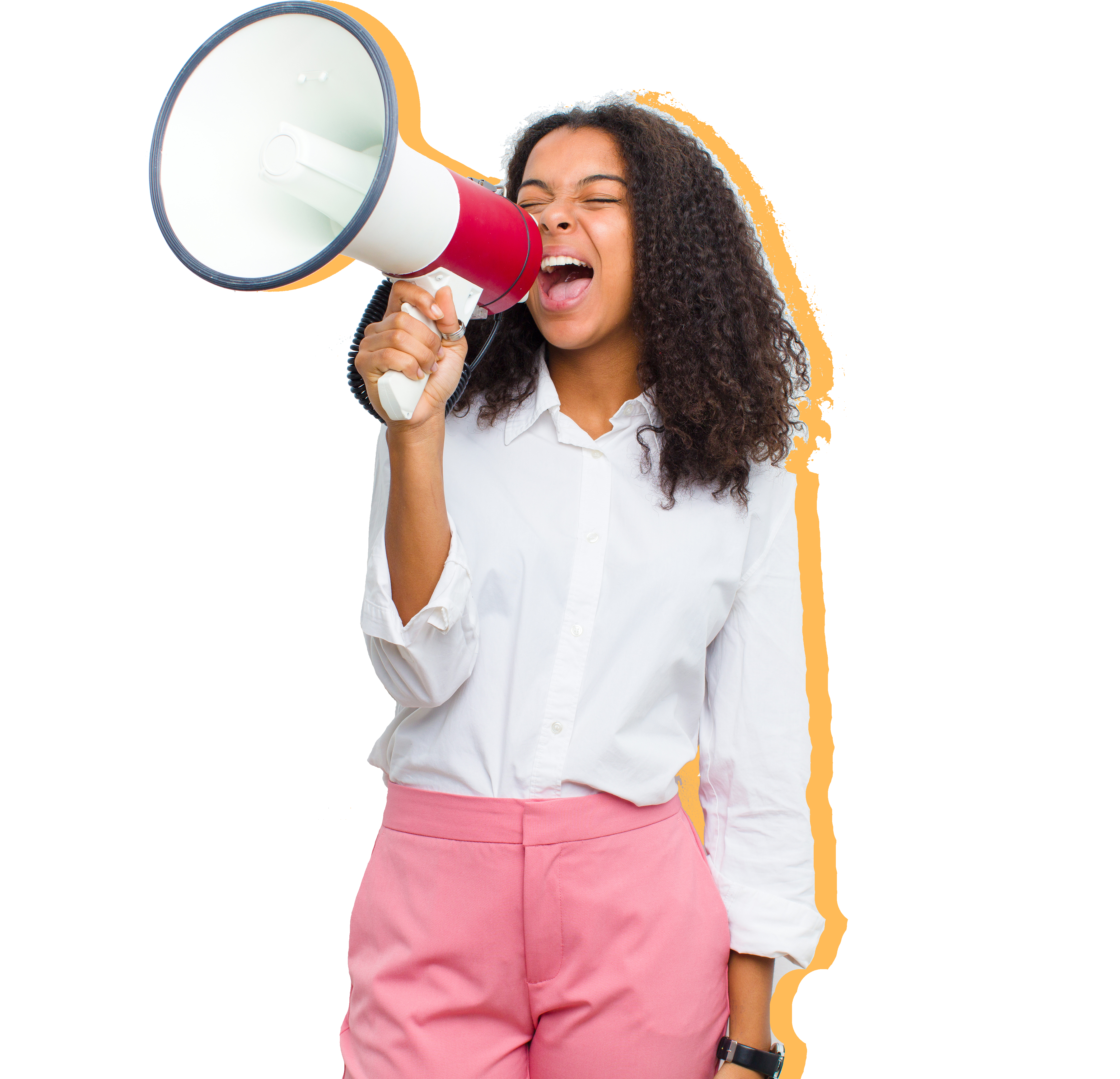 Scout_New UI_How to Buy_Woman Megaphone_Yellow